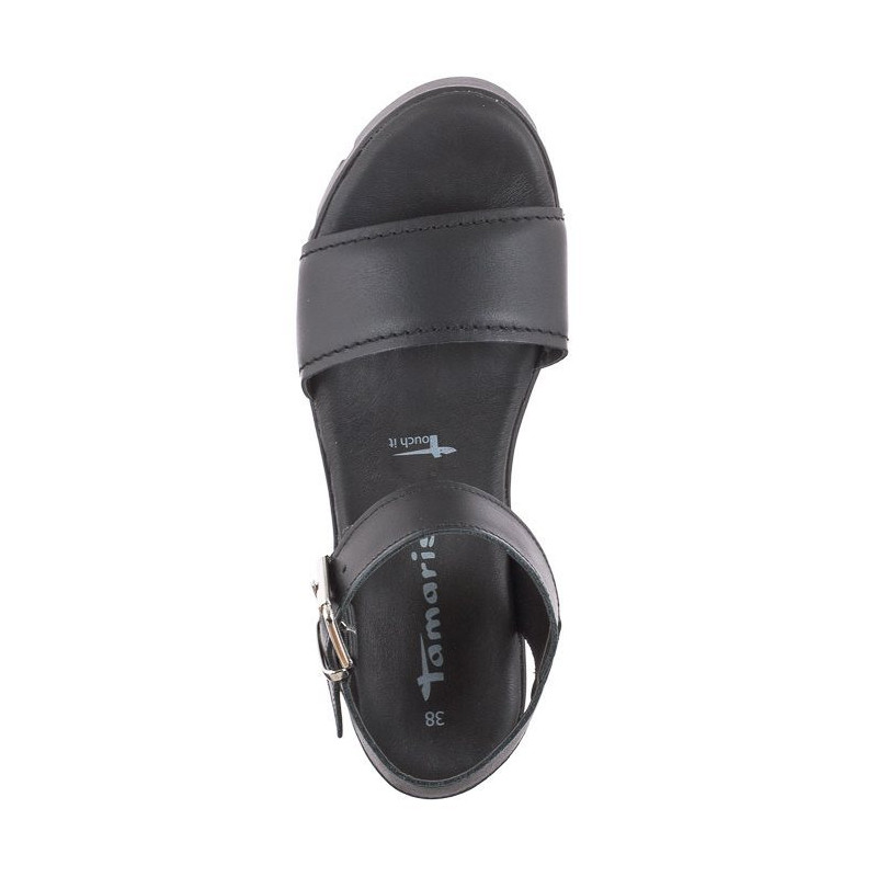 Tamaris Czarne 1-28712-42 003 Black Leather (TM481-a) shoes