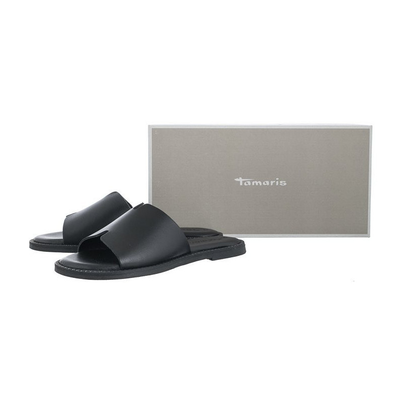 Tamaris Czarne 1-27135-42 001 Black (TM484-a) Women's Shoes/Flip Flops