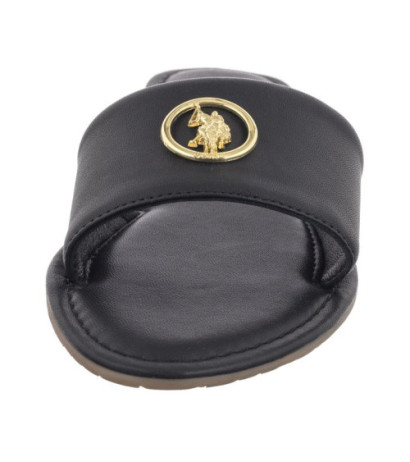 U.S. Polo Assn. Linda004 Lth-Blk Linda004W/4L1 (US190-a) Women's Shoes/Flip Flops