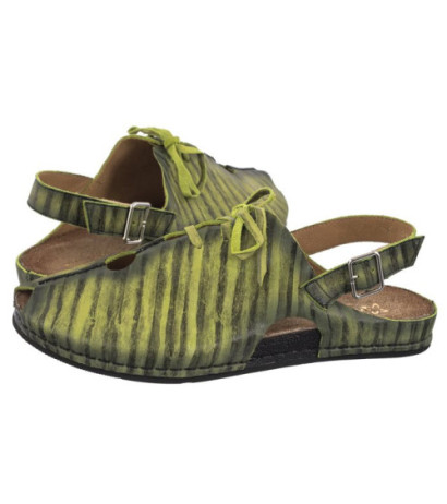 Maciejka Zielone/Czarne 06418-09/00-6 (MA1190-b) sandals