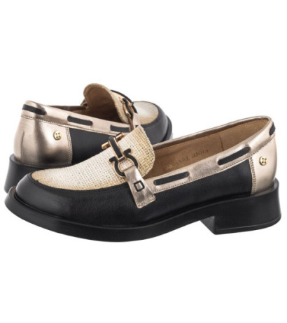 Maciejka Czarne/Złote 06493-01/00-5 (MA1188-b) shoes
