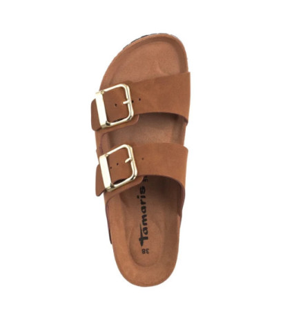 Tamaris Brązowe 1-27503-42 307 Cognac Nubuk (TM483-c) Women's Shoes/Flip Flops