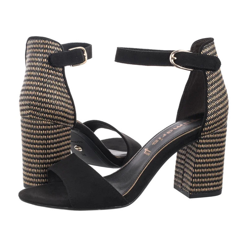 Tamaris Czarne 1-28356-42 0C8 Black Comb (TM482-c) shoes