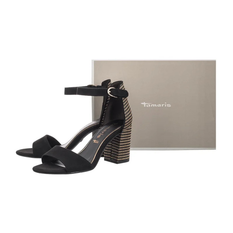 Tamaris Czarne 1-28356-42 0C8 Black Comb (TM482-c) shoes