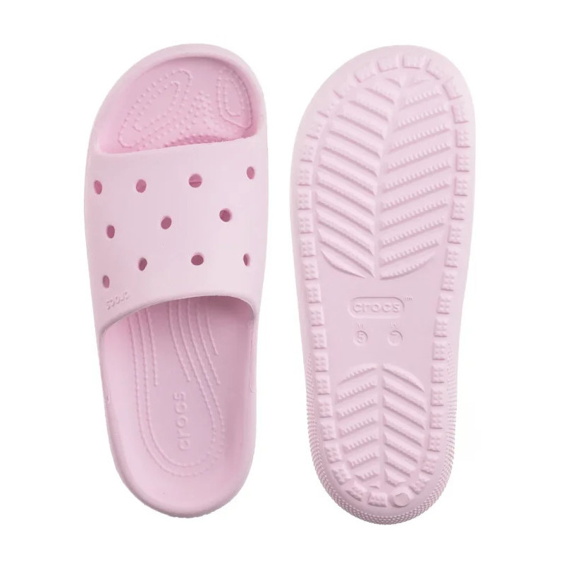 Crocs Classic Slide V2 Pink Milk 209401-6ZW (CR325-c) Women's Shoes/Flip Flops