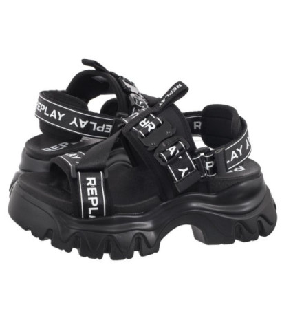 Replay Juyce Buckle GWSA6.000.C0001T RSA60001T 0003 Black (RP15-a) sandals
