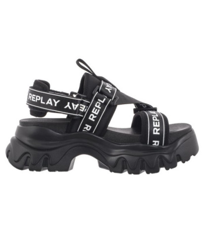 Replay Juyce Buckle GWSA6.000.C0001T RSA60001T 0003 Black (RP15-a) sandals