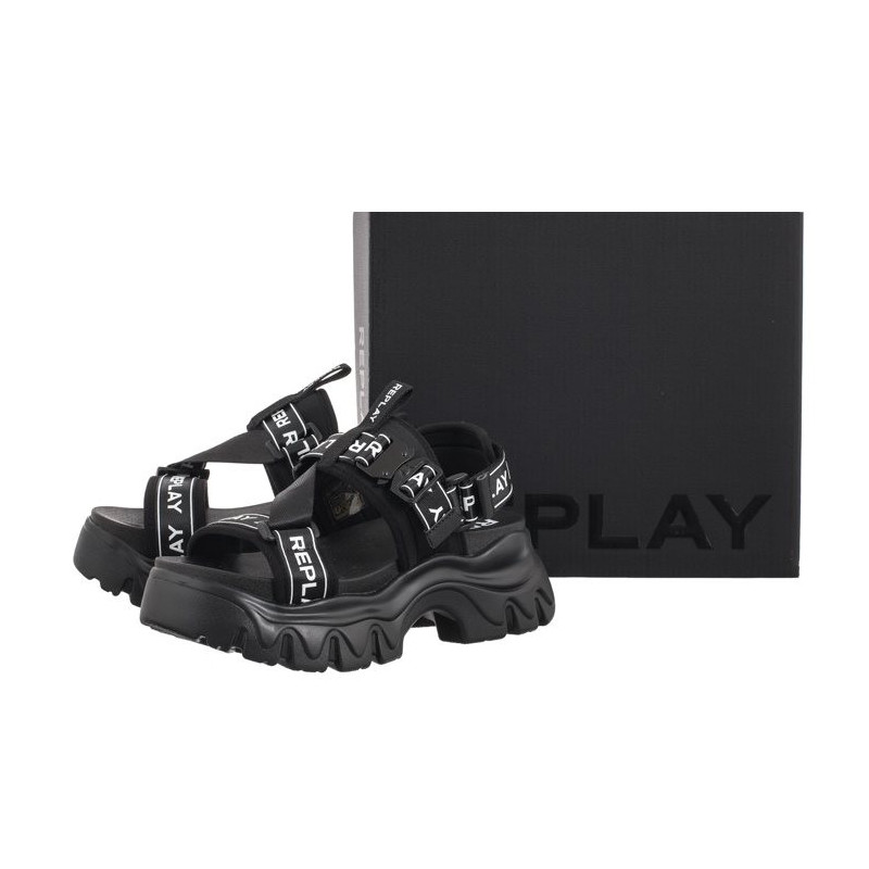 Replay Juyce Buckle GWSA6.000.C0001T RSA60001T 0003 Black (RP15-a) sandals