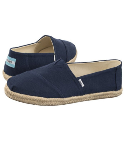 Toms Alpargata Rope Navy Recycled Cotton Slubby Woven 10019674 (TS45-a) sneakers