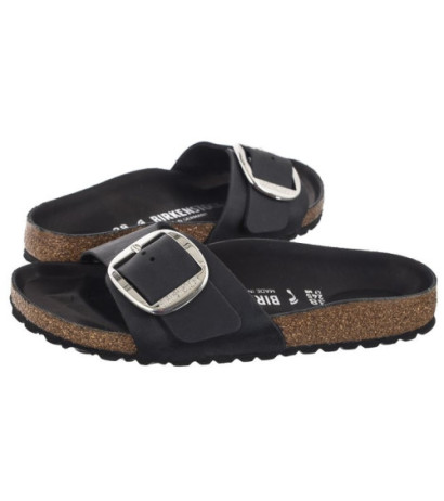 Birkenstock Madrid Big Buckle Black 1006523 (BK248-a) Women's Shoes/Flip Flops