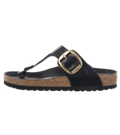 Birkenstock Gizeh Big Buckle High-Shine Black 1021467 (BK253-a) flip flops