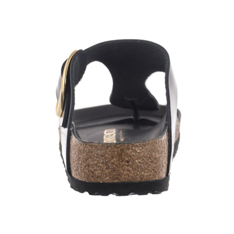 Birkenstock Gizeh Big Buckle High-Shine Black 1021467 (BK253-a) flip flops