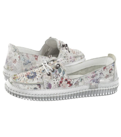 Venezia Białe w Kwiaty 400157 White Pri (VE765-a) shoes