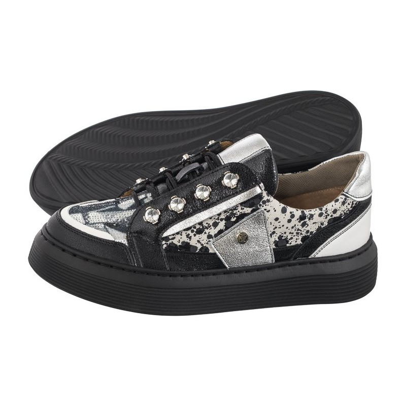 Maciejka Czarne+Białe 06466-01/00-7 (MA1195-b) shoes