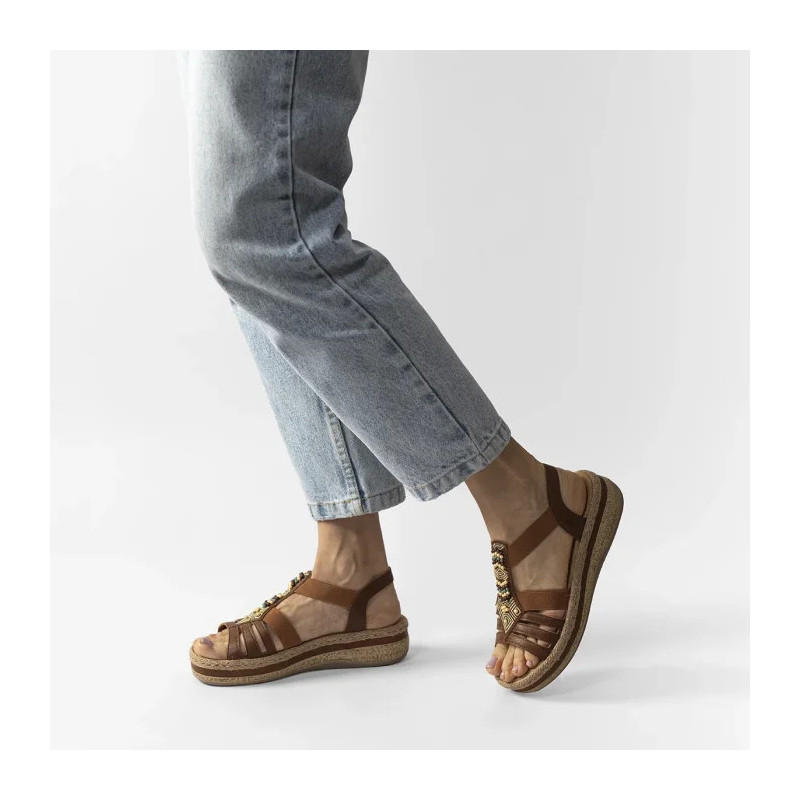 Rieker Brązowe V0921-24 Brown (RI175-a) shoes