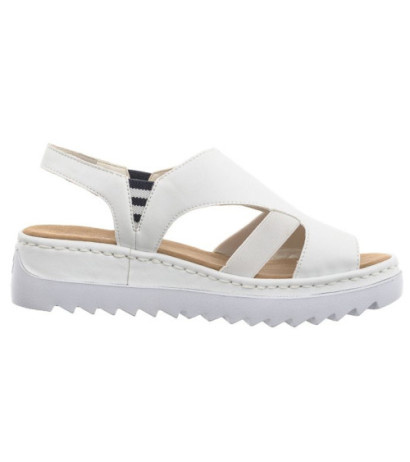 Rieker Białe V44Y5-80 White (RI179-a) sandals