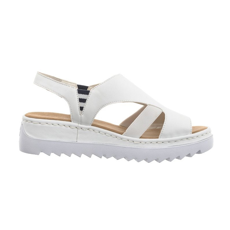 Rieker Białe V44Y5-80 White (RI179-a) sandals