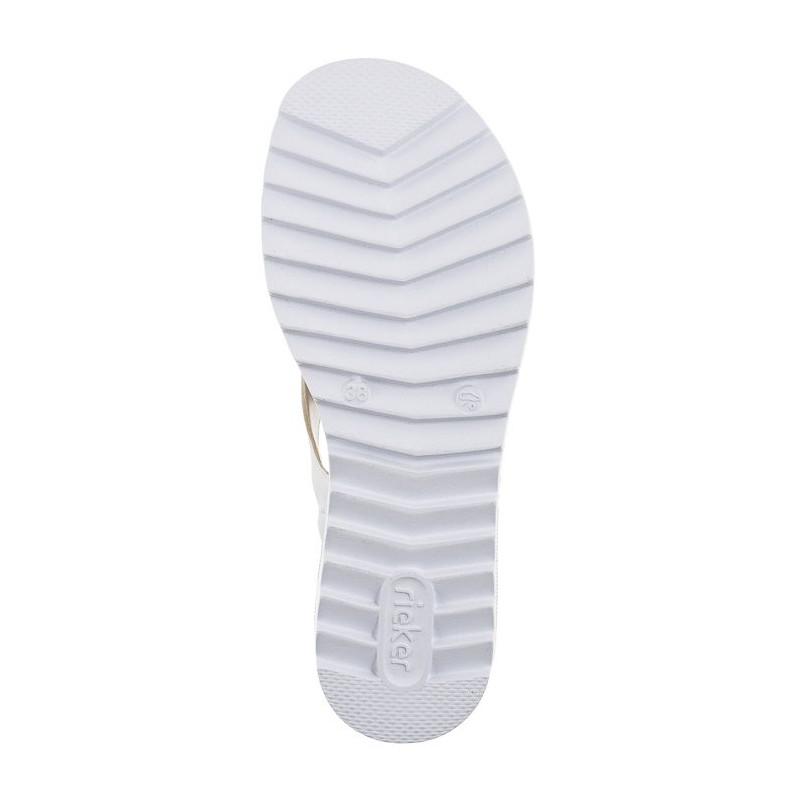 Rieker Białe V44Y5-80 White (RI179-a) sandals