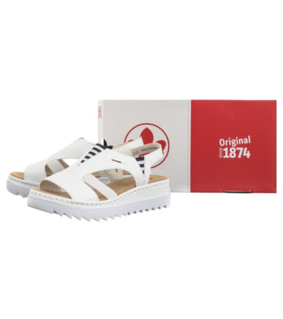 Rieker Białe V44Y5-80 White (RI179-a) sandals