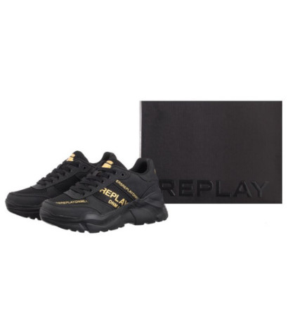 Replay Vanessa Tape GWS7Z.000.C0007S RS7Z0007S 0006 Black/Gold (RP18-a) sports Shoes