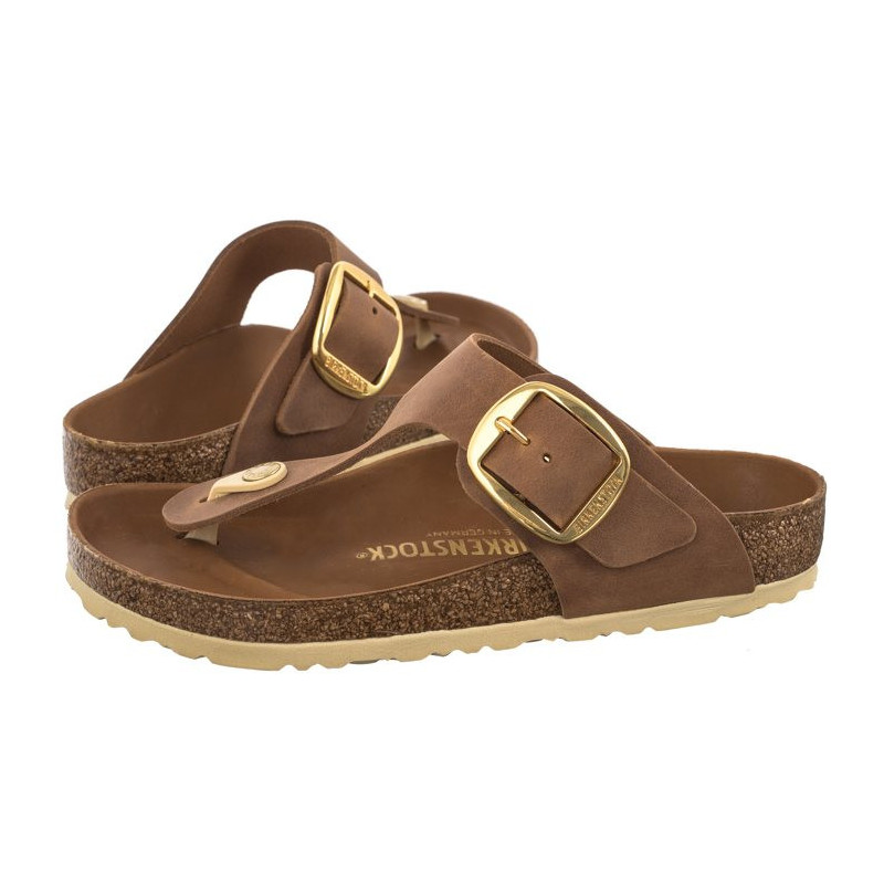 Birkenstock Gizeh Big Buckle Cognac 1018745 (BK249-b) flip flops