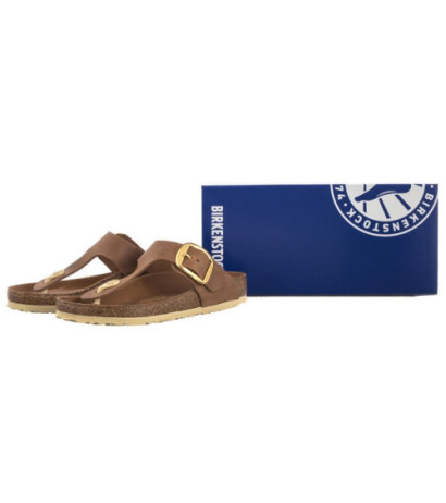 Birkenstock Gizeh Big Buckle Cognac 1018745 (BK249-b) flip flops