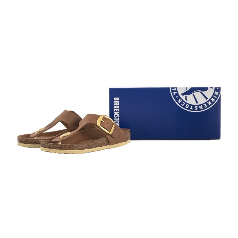 Birkenstock Gizeh Big Buckle Cognac 1018745 (BK249-b) flip flops