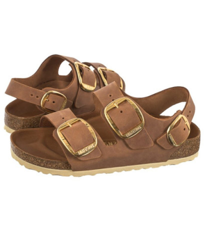 Birkenstock Milano Big Buckle Cognac 1024067 (BK251-b) sandals