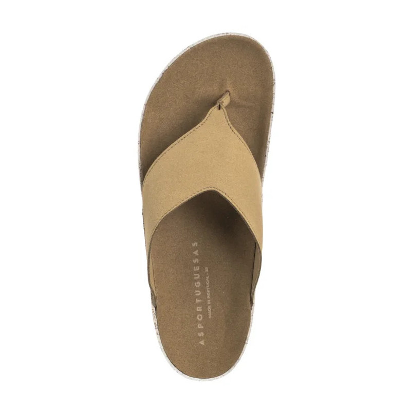 Asportuguesas Cami L Eco Sued Tan P018223002 (AP11-c) flip flops