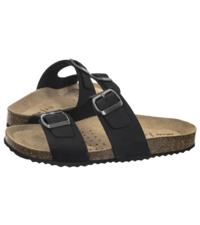 Geox D Brionia L Black D35LSL 00032 C9999 (GE175-b) Women's Shoes/Flip Flops