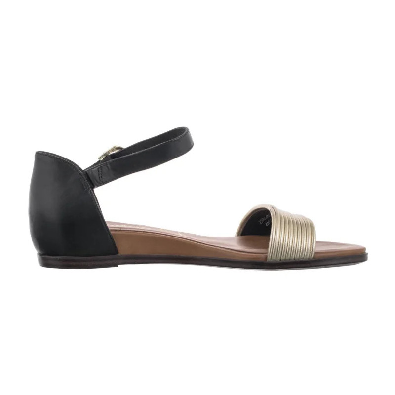 Tamaris Czarne/Złote 1-28110-42 098 Black Comb (TM488-b) sandals