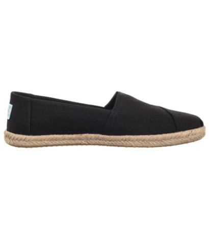 Toms Alpargata Rope Black Recycled Cotton Slubby Woven 10019670 (TS45-b) sneakers