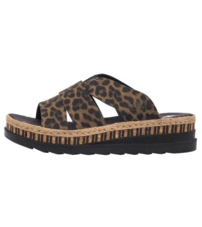 Rieker Brązowe Panterka V7989-90 Multi (RI164-d) shoes