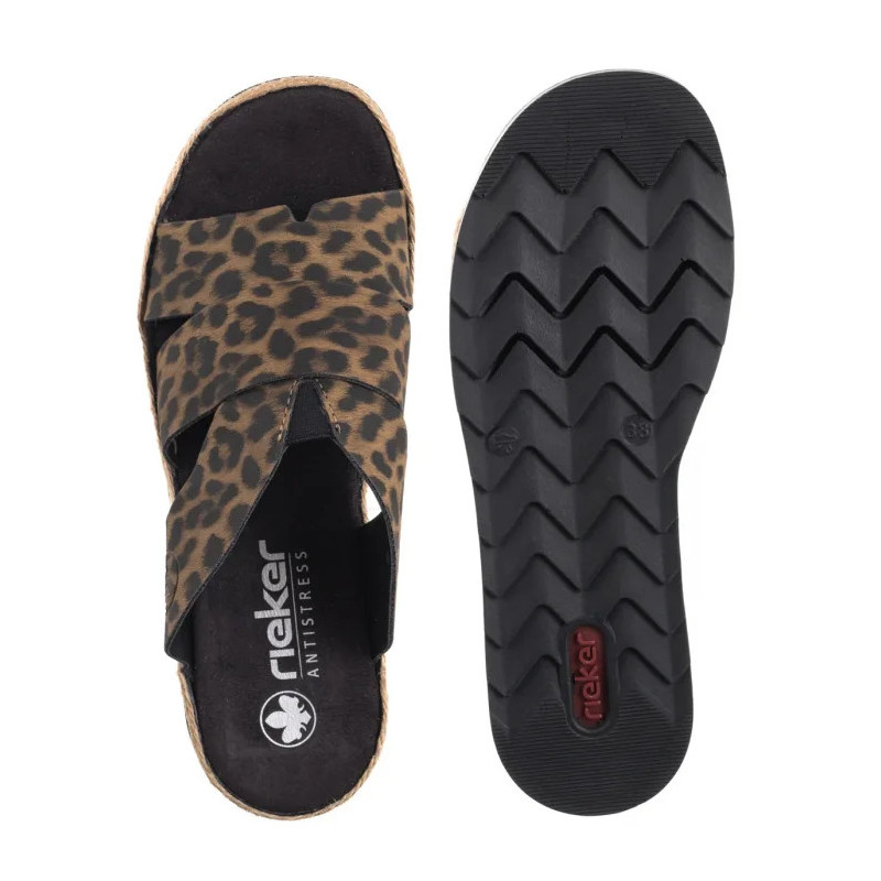 Rieker Brązowe Panterka V7989-90 Multi (RI164-d) shoes