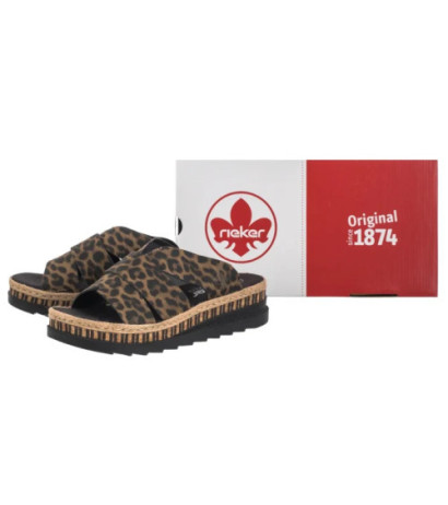 Rieker Brązowe Panterka V7989-90 Multi (RI164-d) shoes