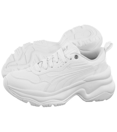 Puma Cilia Wedge White-Puma White-Puma Silver 393915-02 (PU585-b) shoes