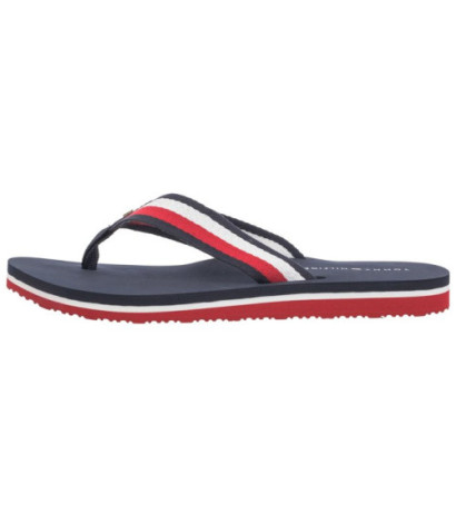 Tommy Hilfiger Corporate Beach Sandal Red White Blue FW0FW07986 0G0 (TH1097-a) flip flops