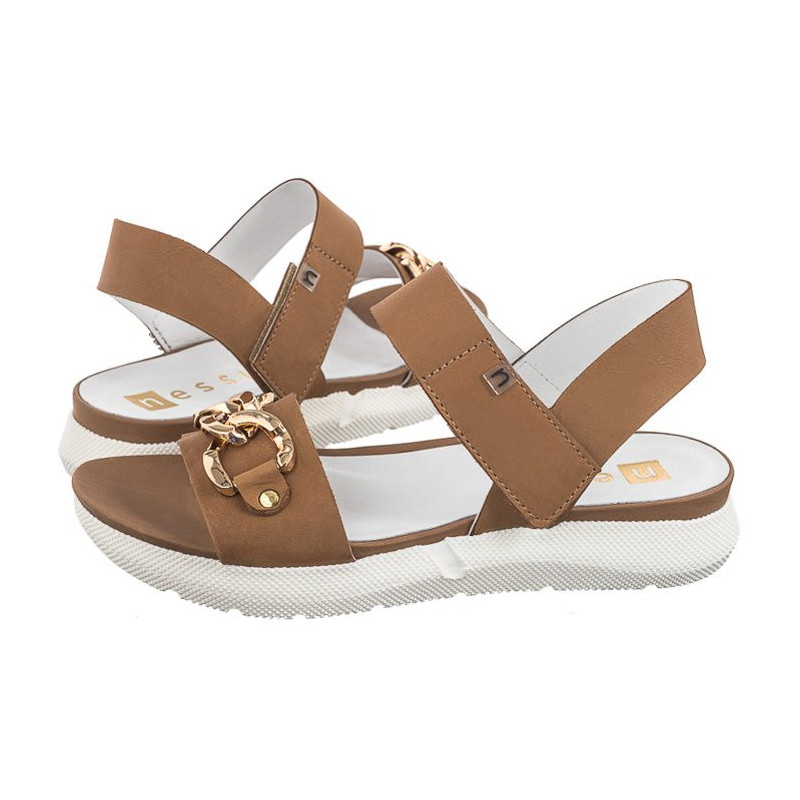 Nessi Brązowe 23438 (NE378-a) sandals