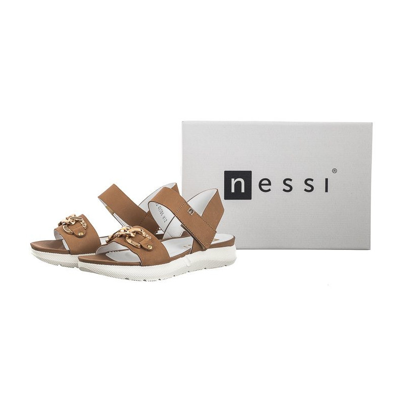 Nessi Brązowe 23438 (NE378-a) sandals