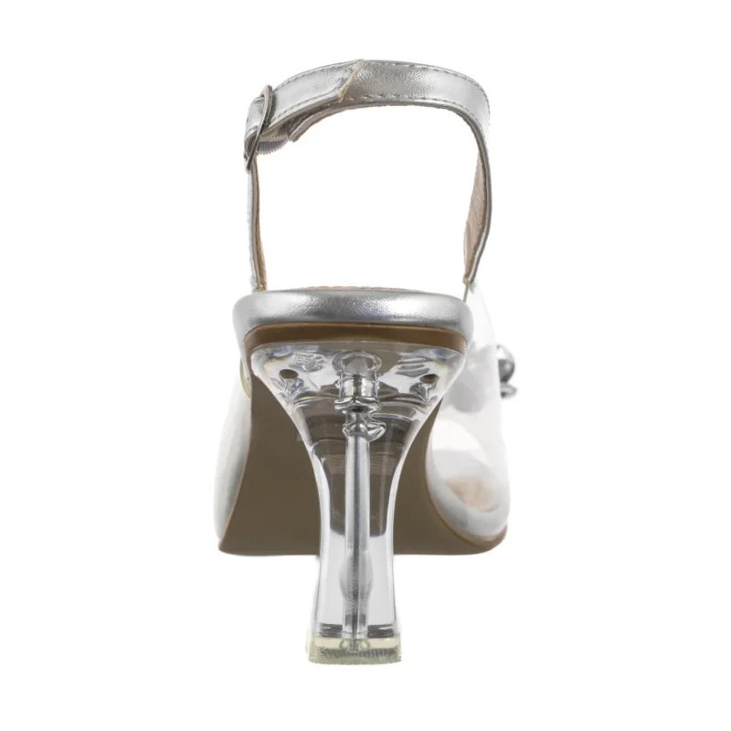 Sergio Leone Srebrne SK 045 (SL521-b) high heels