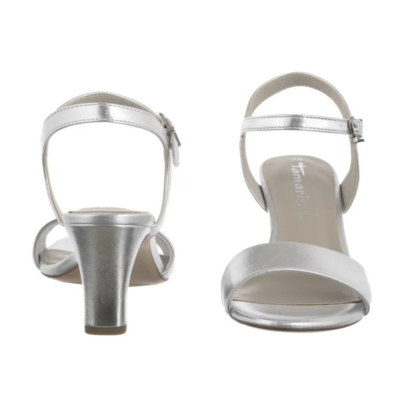 Tamaris Srebrne 1-28008-42 941 Silver (TM495-b) high heels