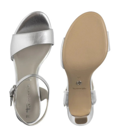 Tamaris Srebrne 1-28008-42 941 Silver (TM495-b) high heels