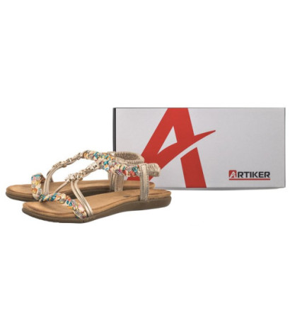 Artiker Złote 54C1323 (AR120-a) sandals