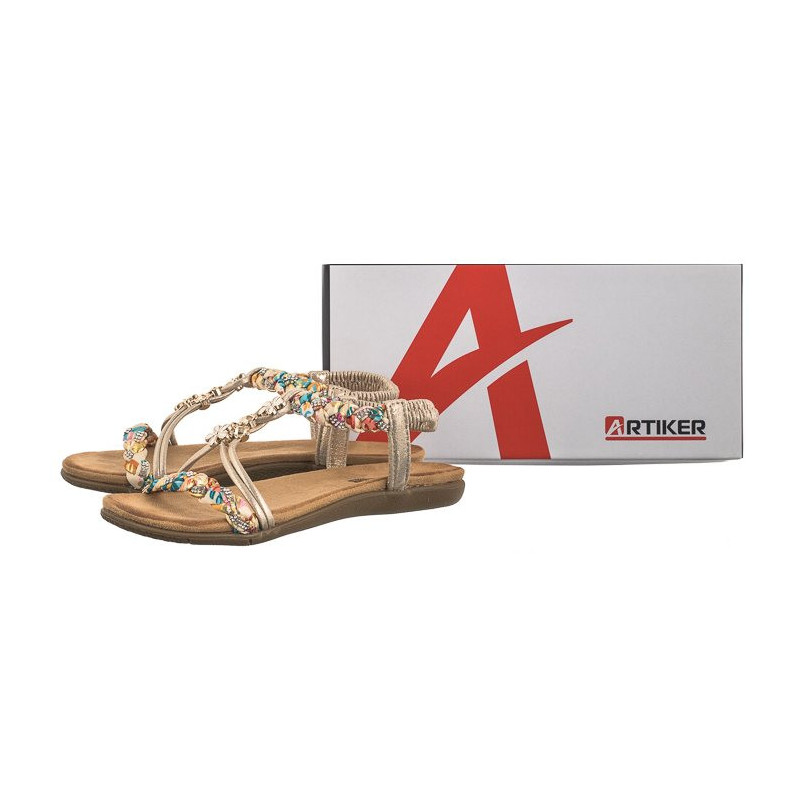 Artiker Złote 54C1323 (AR120-a) sandals