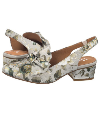 Maciejka Zielone w Kwiaty N6539-38/00-1 (MA1206-b) shoes