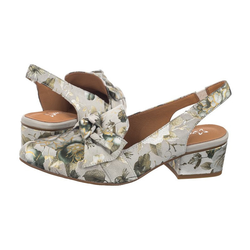 Maciejka Zielone w Kwiaty N6539-38/00-1 (MA1206-b) shoes