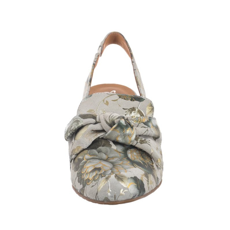 Maciejka Zielone w Kwiaty N6539-38/00-1 (MA1206-b) shoes