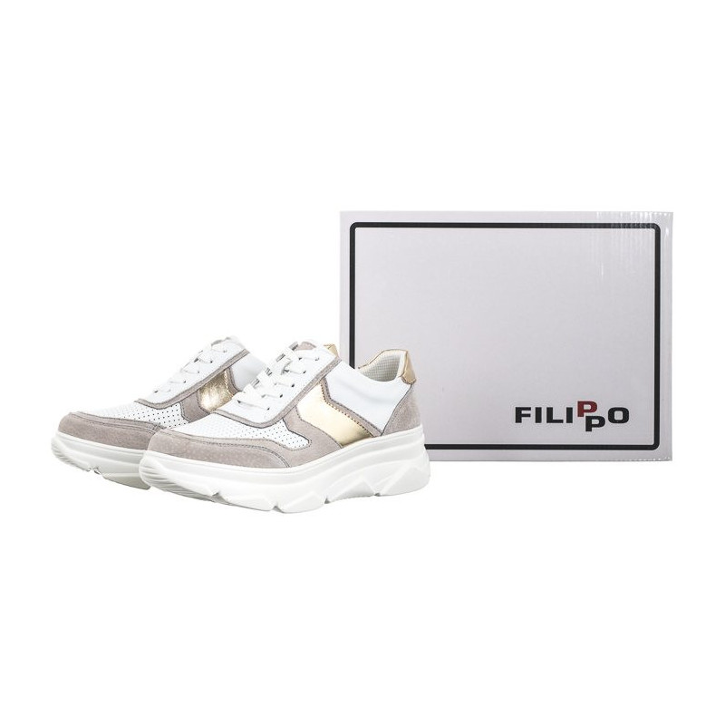 Filippo Białe/Szare DP4579/24 WH GR (FO101-a) shoes