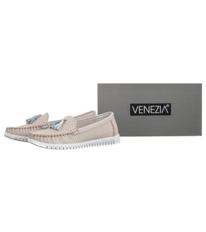 Venezia Szare Ażurowe FTG210621B L Gre (VE777-a) shoes