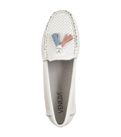 Venezia Białe Ażurowe FTG210621B White (VE777-b) shoes